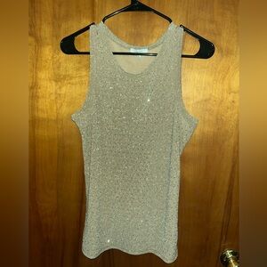 Maurices gold sparkling tank
